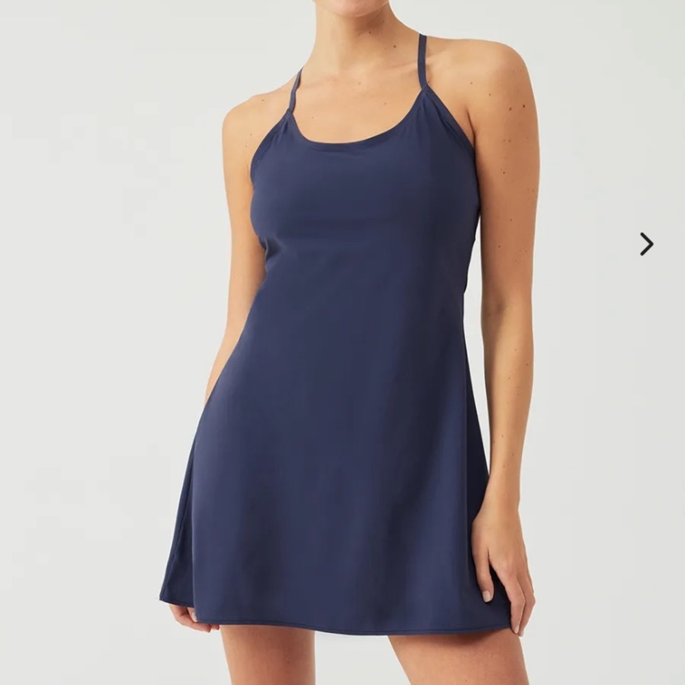 Brand NEW outdoor voices workout dress navy size M tennis golf run austin TX